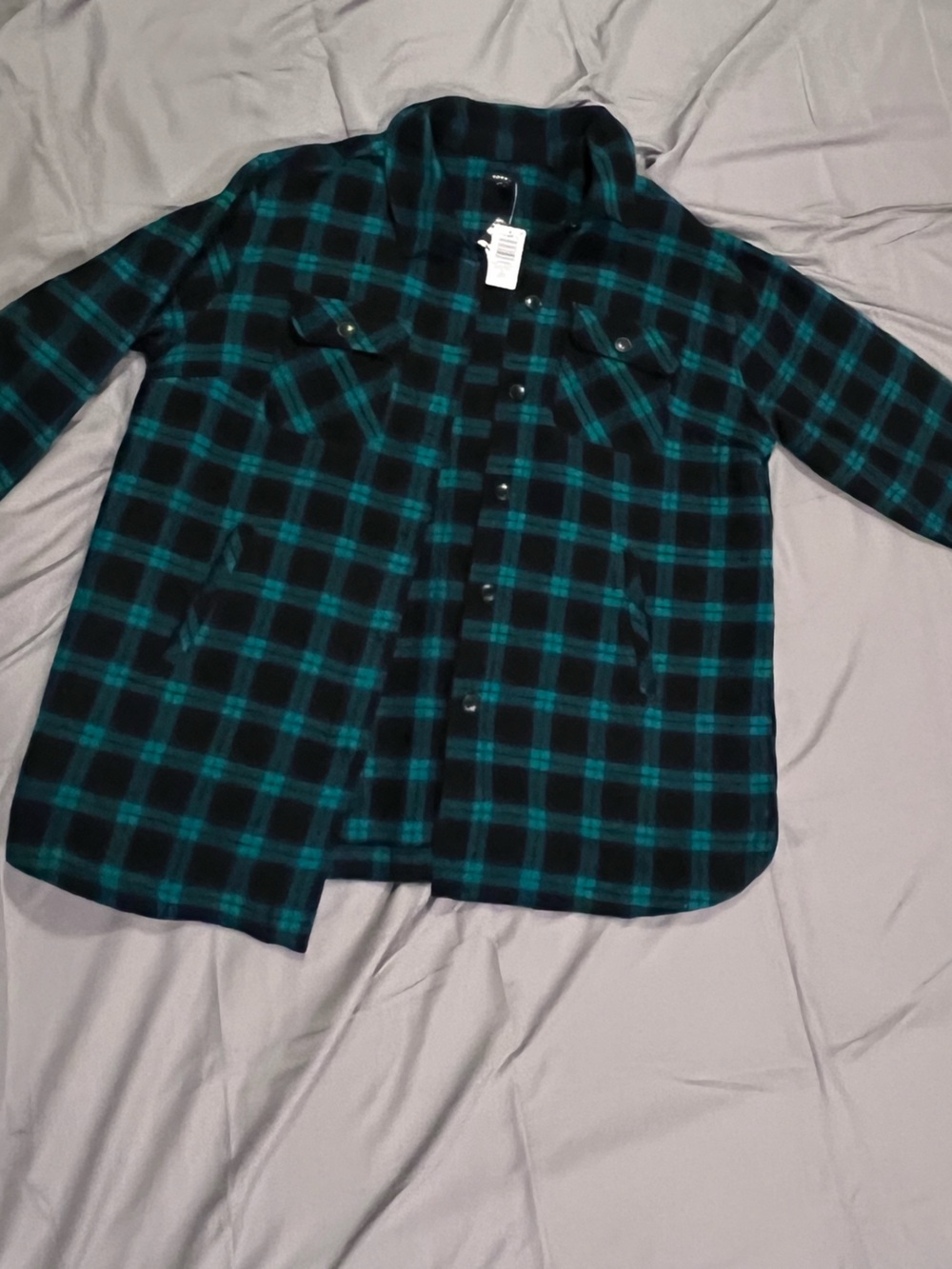 torrid Green and Black Plaid Shacket